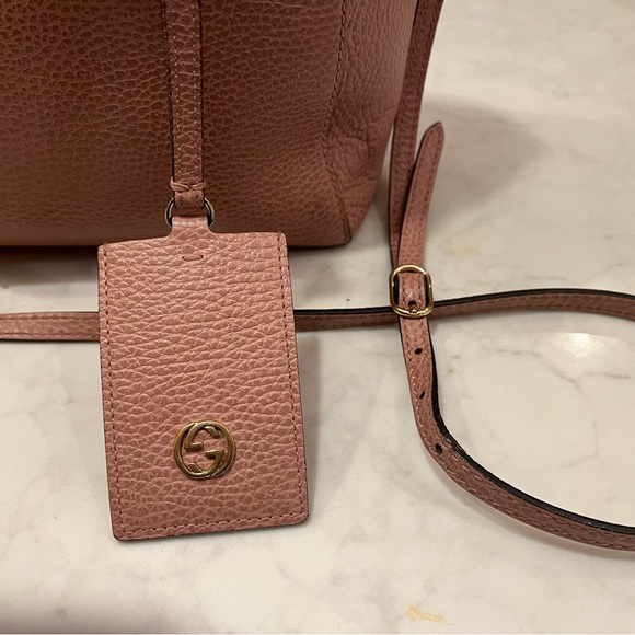 GUCCI Swing Pink Mini Tote Crossbody - Picture 7 of 14